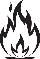 Fire flames, set vector icons