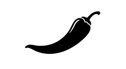 A silhouette of a chili pepper, a symbol of bold flavor and spice.