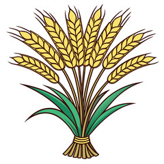 Abstract geometric pattern with vibrant color palette and text elements