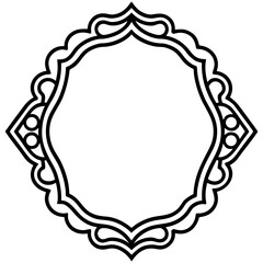 Elegant Mirror Frame Vector
