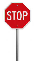 Stop sign octagonal shape red color traffic control road safety warning sign public safety urban environment metal pole reflective surface