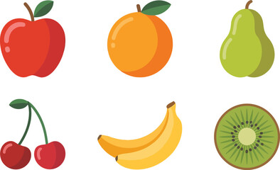 vector illustrations of fruits