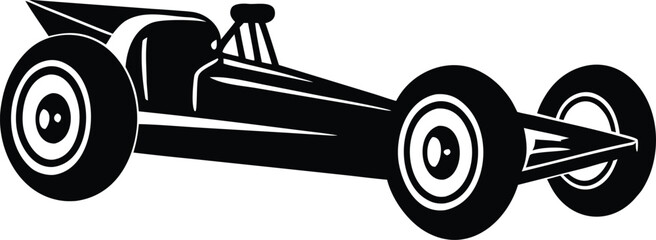 dragster on white background.eps