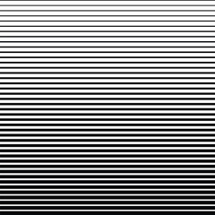  Half tone gradient line pattern.Abstract gradient background of black and white parallel horizontal lines.