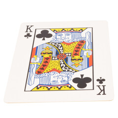 card gambling on white game luck king clubs