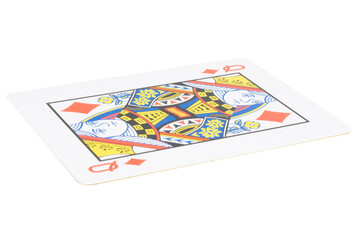 card gambling on white game luck queen diamonds