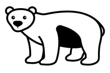 Obraz premium vector illustration of a bear