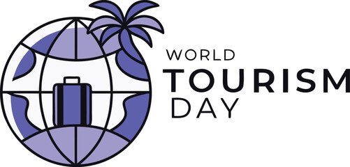 Global celebration of travel and exploration theme emblem for international journeys and cultural exchange events