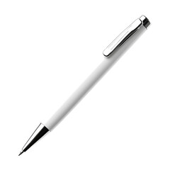 White ballpoint pen high quality realistic image