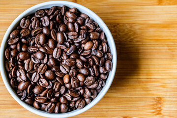 Fresh Aromatic Roasted Organic Whole Coffee Beans
