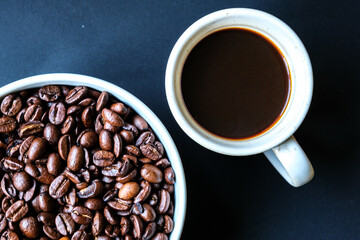 Fresh Aromatic Roasted Organic Whole Coffee Beans