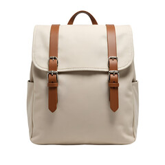 bag isolated on white background beige