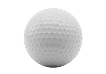 Isolated White Golf Ball Close Up