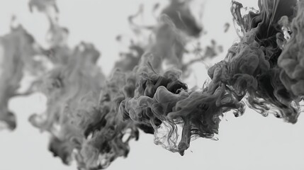Black Smoke Texture Background