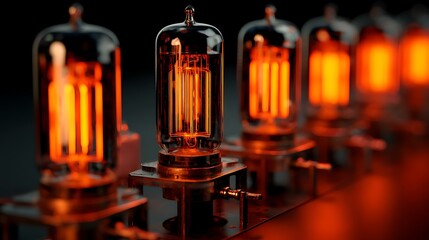 Glowing Vacuum Tubes