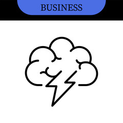 Business People Line Editable Icons set. Vector illustration in modern thin line style of business related icons: research, meeting, business communication, male and female avatars, team structure