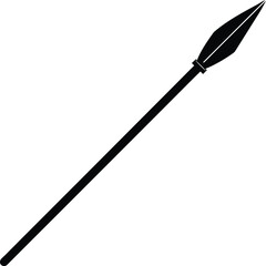 javelin tip on white background.eps