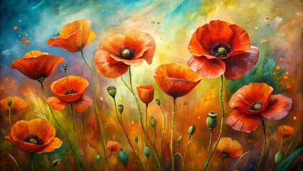 Obraz premium poppies in the field