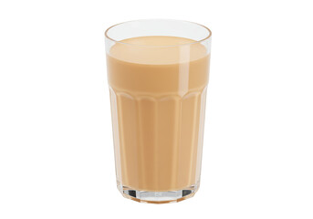 Isolated Glass Of Coffee Milk