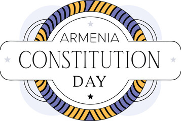 Armenian independence day celebration graphic featuring national symbols and colors on a clean white background