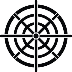 Simple Target Crosshair Aiming Bullseye Silhouette