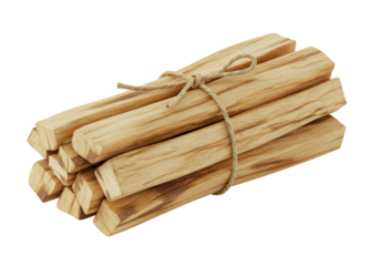 Isolated Bundle of Palo Santo Sticks