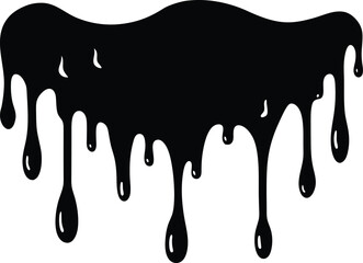 melted wax drip on white background.eps