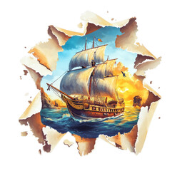 sea ship pirate