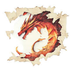 red and yellow dragon