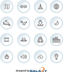 Fototapeta premium set of icons for web