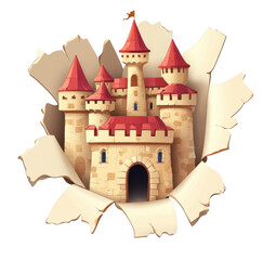 castle vector illustration