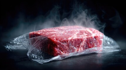 Vacuum-sealed fresh meat