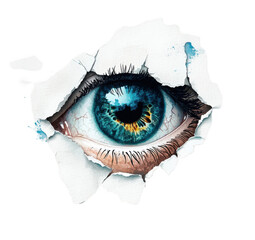 eye of the girl