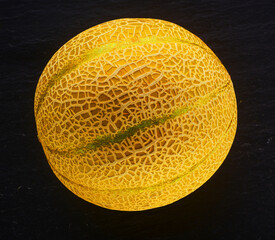 Cantaloupe Melone Ganz diagonal