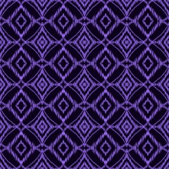 Purple Ikat Diamond Pattern – Seamless Ethnic Textile Background