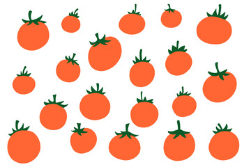 Flat style orange vector set featuring 20 citrus fruit illustrations on transparent background. Perfect for food, juice, healthy diet, and organic design projects.

