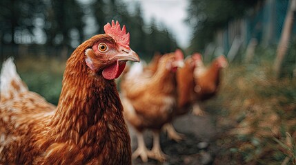 Free-range chicken