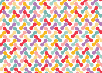 Abstract geometric shape blob pattern on a clean white background, featuring organic connect icons and vector circular grid elements for modern graphic design visuals.