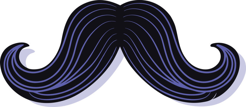 Classic gentleman s mustache design for father s day celebrations and vintage themed projects