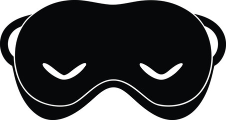 sleep mask on white background.eps