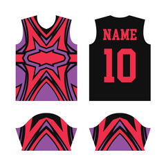 sport jersey design template, with abstract grunge halftone pattern background, Sport uniform, for sport club