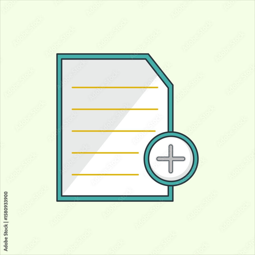 Fototapete add icon. icon related to design elements. suitable for web site, app, user interfaces,element, prin