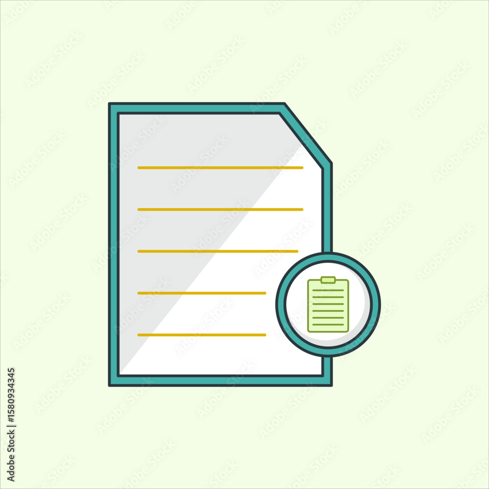 Fototapete paste file icon. icon related to design elements. suitable for web site, app, user interfaces,elemen