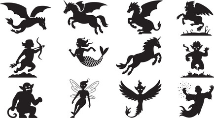  Collection of Mythical Creatures, Fantasy Beasts and Legendary Figures