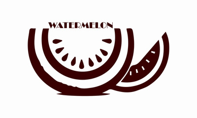 National watermelon month icon. National watermelon month vector illustration, logo design, ideal for national watermelon month celebration and watermelon festival