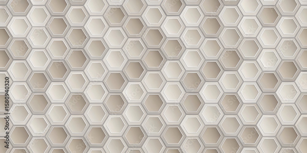 Aufkleber abstract hexagonal geometric pattern background with subtle gradient shading and thin white outlines