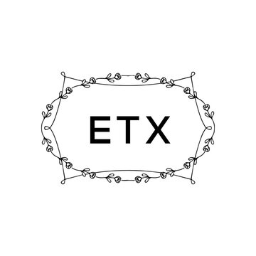 ETX Letter Initial Logo Design Template Vector Illustration