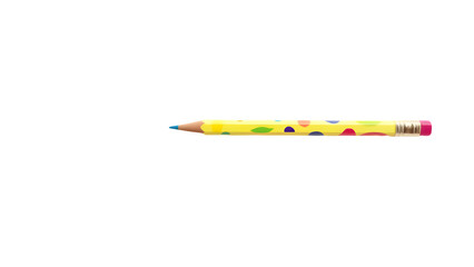 Bright and Colorful Kids LED Writing Pencil – Fun and Vibrant Stationery PNG Isolated on White Background for School and Creative Projects"