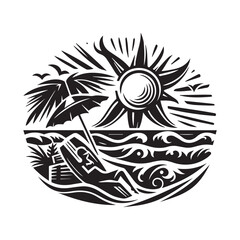 summer logo vector