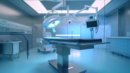 Operating Table: Surgical Platform, Medical Procedure Surface, and Adjustable Operating Room Equipment for Surgeries